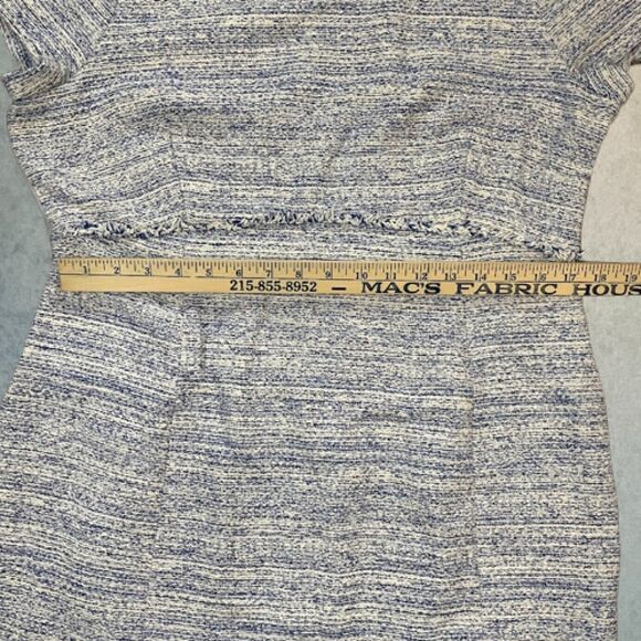 Seraphine Maternity Dress Women's Size 14 Blue Short Sleeve Knee Length Shift - Picture 14 of 16